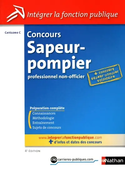 Concours sapeur-pompier professionnel non officier : catégorie C
