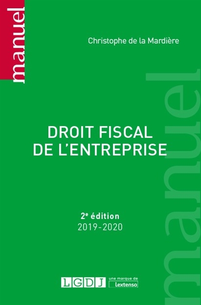 Droit fiscal de l'entreprise : 2019-2020