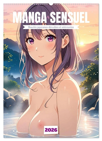 MANGA SENSUEL : Beautés japonaises dénudées et séduisantes (Calendrier mural 2026 DIN A2 horizontal), CALVENDO calendrier mensuel : Beautés japonaises sensuelles en style manga, scènes dénudées élégantes et charme raffiné pour amateurs d’art et passionnés d’anime