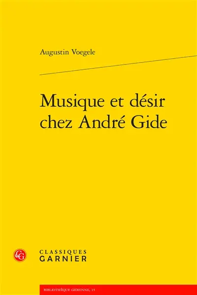 Musique et désir chez André Gide