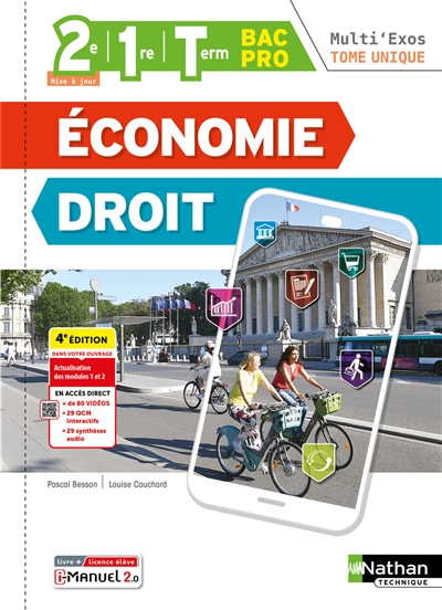 Economie, droit, 2de, 1re, terminale bac pro