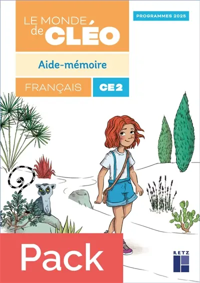 Le monde de Cléo, français CE2 : aide-mémoire, programmes 2025 : pack