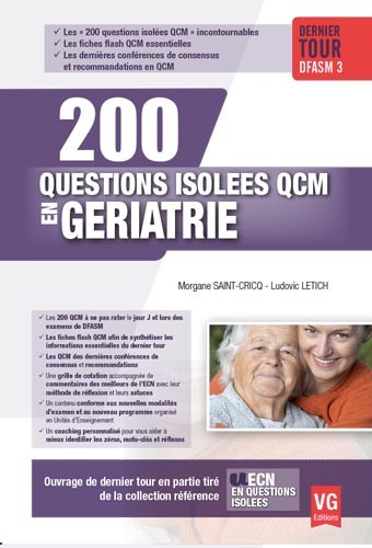 200 questions isolées QCM en gériatrie : dernier tour DFASM 3