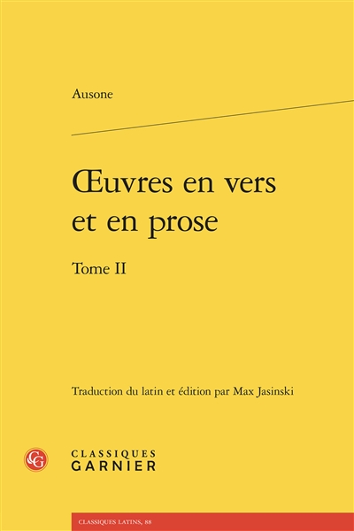 Oeuvres en vers et en prose. Vol. 2