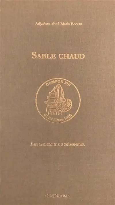Sable chaud : les insignes du démineur