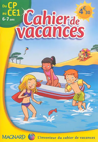 Cahier de vacances du CP au CE1, 6-7 ans