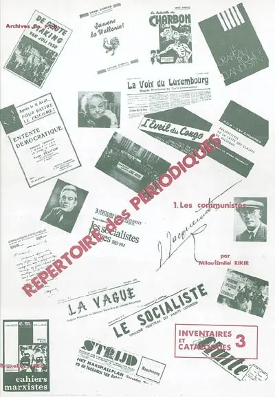 Répertoire des périodiques. Vol. 1. Les communistes
