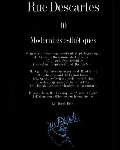 Rue Descartes, n° 10. Modernités esthétiques