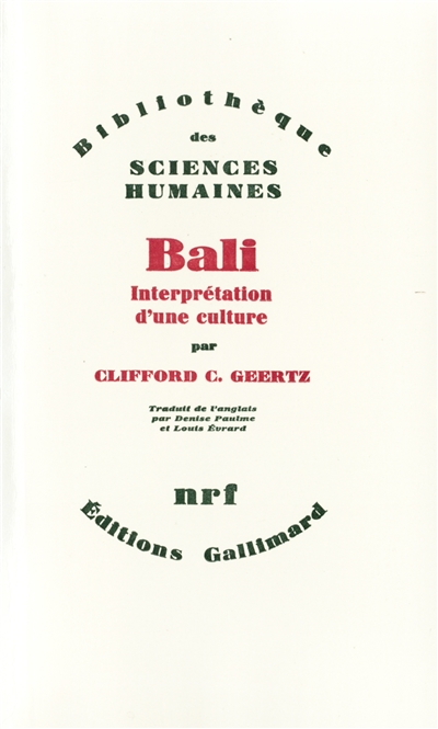 Bali, interprétation d'une culture