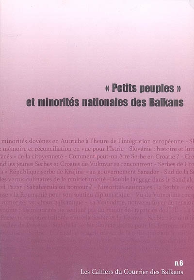 Petits peuples et minorités nationales des Balkans