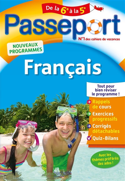 Passeport français, de la 6e à la 5e : nouveaux programmes