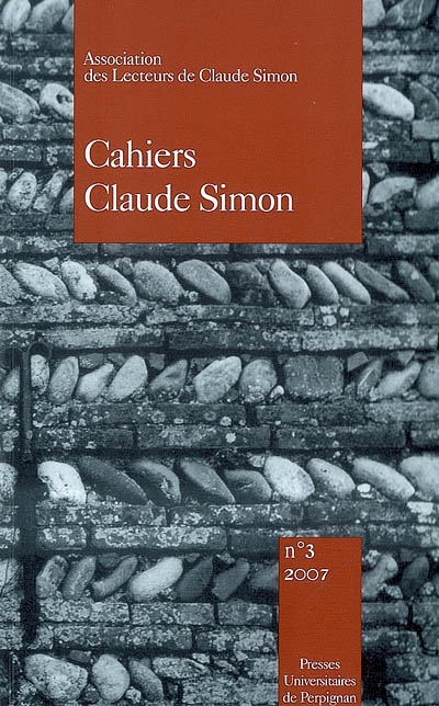 Cahiers Claude Simon, n° 3