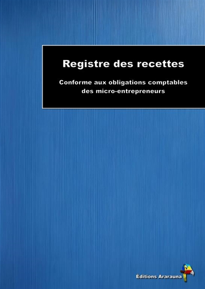 Registre des recettes...