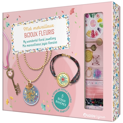 Mes merveilleux bijoux fleuris. My wonderful floral jewellery. Mis maravillosas joyas florales