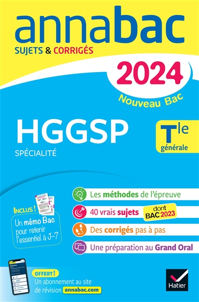 HGGSP spécialité, terminale générale : nouveau bac 2024