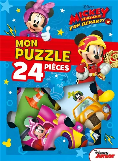 Mickey et ses amis, top départ ! : mon puzzle 24 pièces