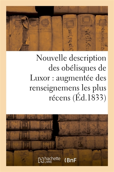 Nouvelle description des...