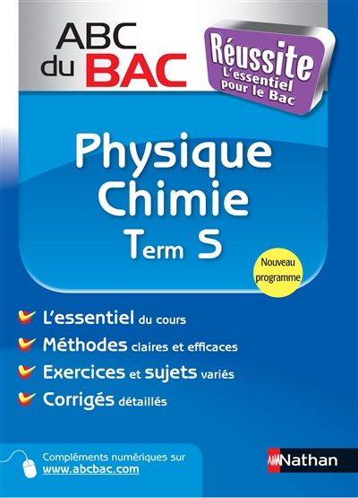 Physique chimie terminale S : programme 2012