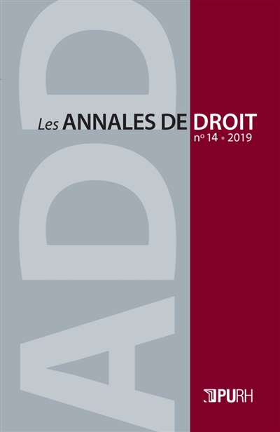 Annales de droit (Les), n° 14