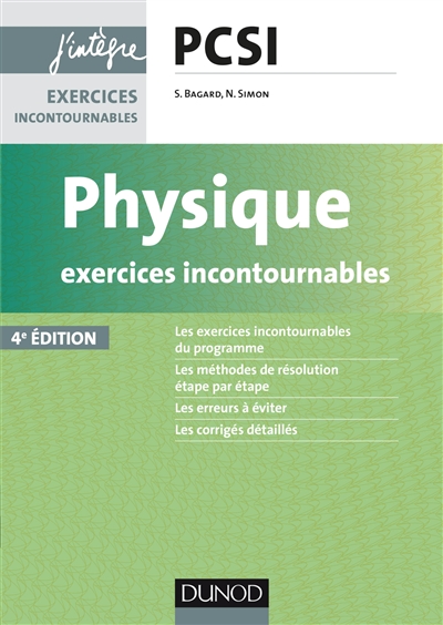 Physique : exercices incontournables PCSI