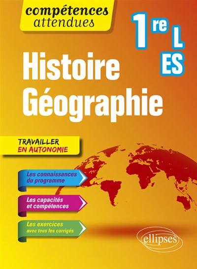 Histoire géographie 1re L, ES
