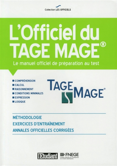 L'officiel du Tage Mage : le manuel officiel de préparation au test