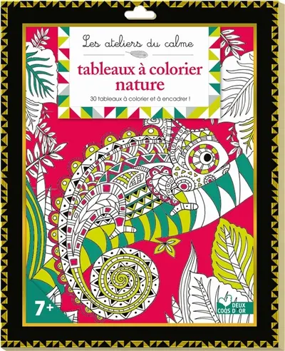 Tableaux à colorier : nature : 31 tableaux à colorier et à encadrer !