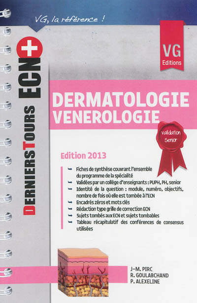 Dermatologie vénérologie 2013