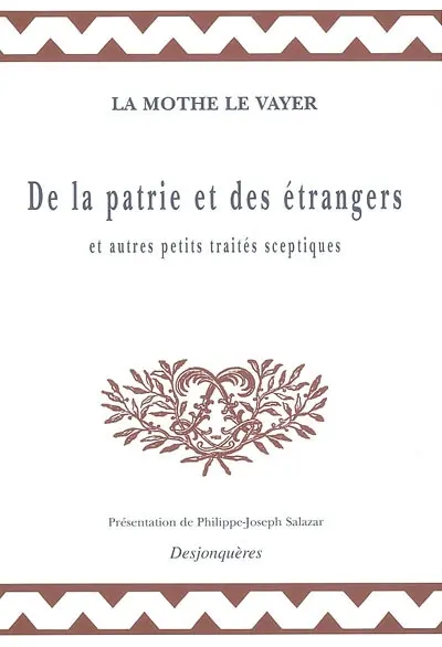 De la patrie et des étrangers : et autres petits traités sceptiques