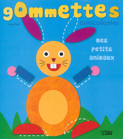 Le lapin : gommettes autocollantes