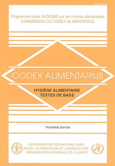 Hygiène alimentaire, textes de base