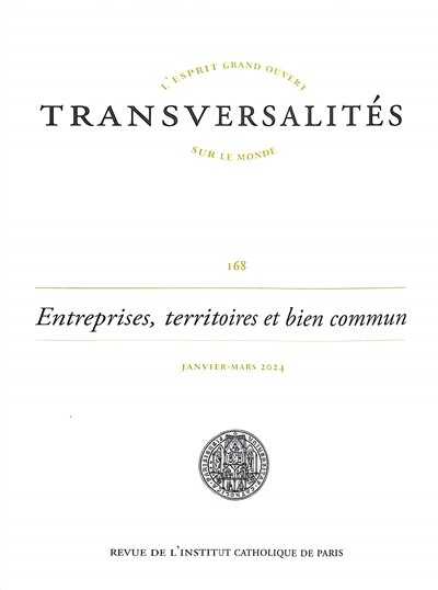 Transversalités, n° 168. Entreprises, territoires et bien commun