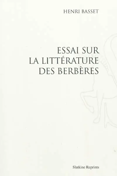 Essai sur la littérature des Berbères