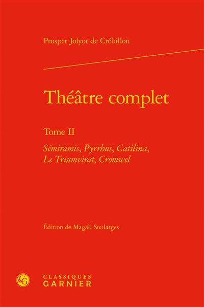 Théâtre complet. Vol. 2