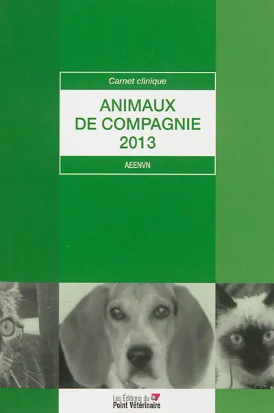 Carnet clinique animaux de compagnie 2013