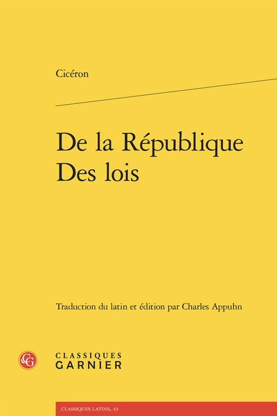 De la République. Des lois