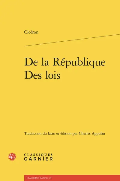 De la République. Des lois