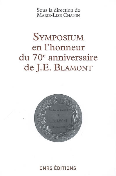 Symposium en l'honneur du 70e anniversaire du professeur J.E. Blamont
