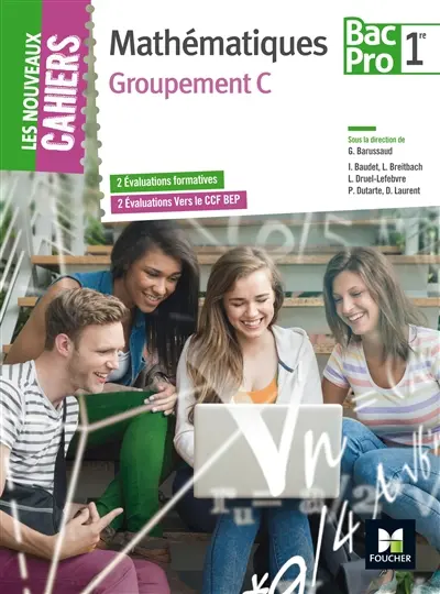 Mathématiques groupement C, 1re bac pro