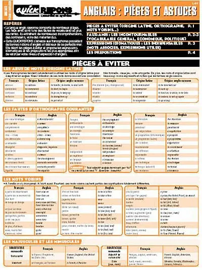 Anglais : pièges et astuces