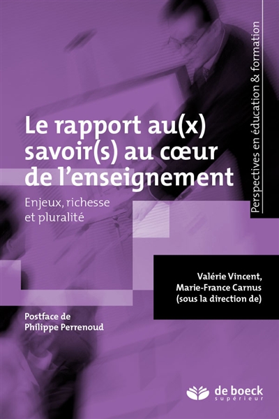 Le rapport au(x) savoir(s)...
