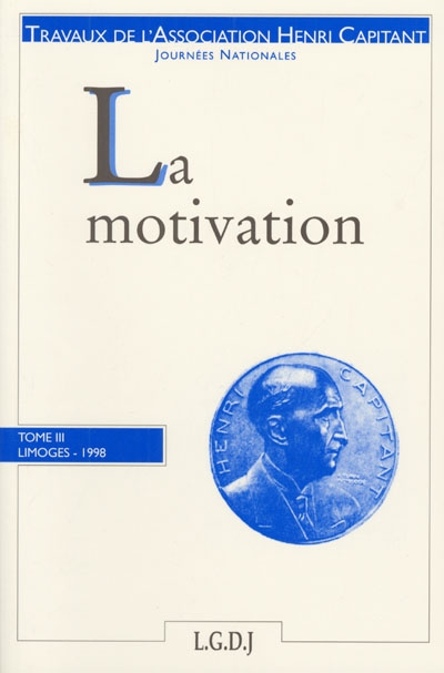 La motivation : journées nationales, Limoges 1998