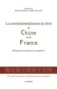 La constitutionnalisation du droit en Chine et en France : rétrospective, perspectives, prospective : dix-neufs principes constitutionnels importants