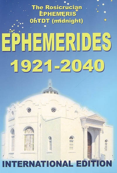 Ephemerides 1921-2040