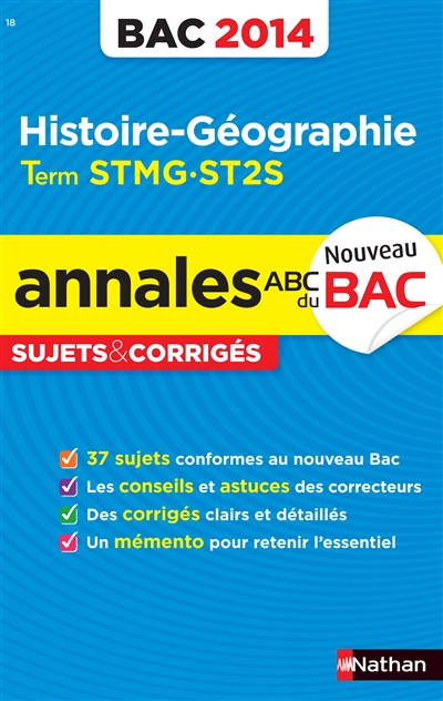 Histoire géographie, terminale STMG : bac 2014