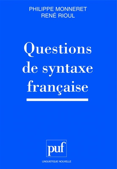 Questions de syntaxe française
