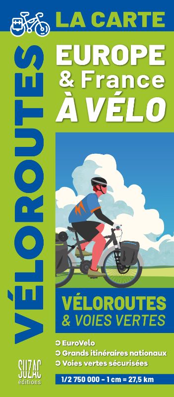 La carte véloroutes :...