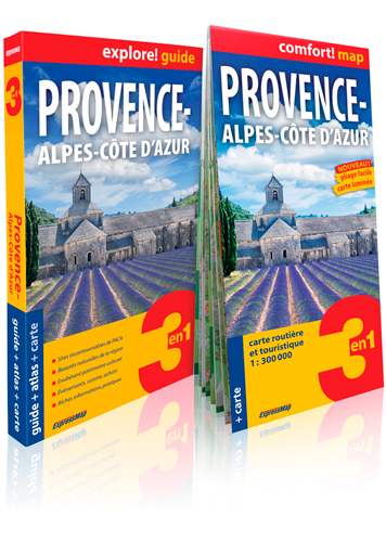 Provence-Alpes-Côte d'Azur : 3 en 1 : guide + atlas + carte