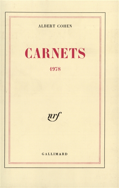 Carnets 1978
