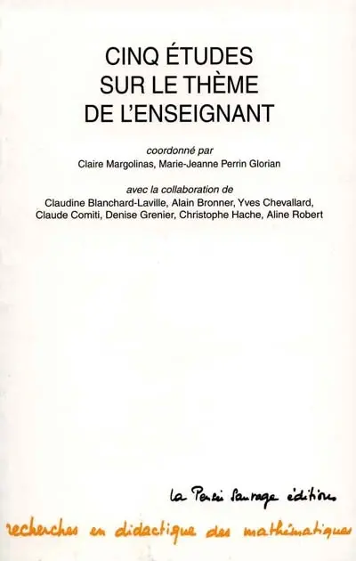 Cinq études sur le thème de l'enseignant